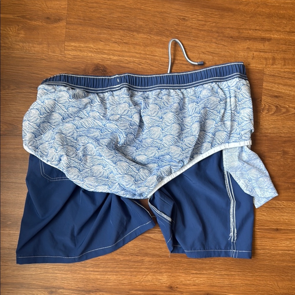 NWOT Peter Millar Royal Blue Swim Trunks - XL - Picture 8 of 9